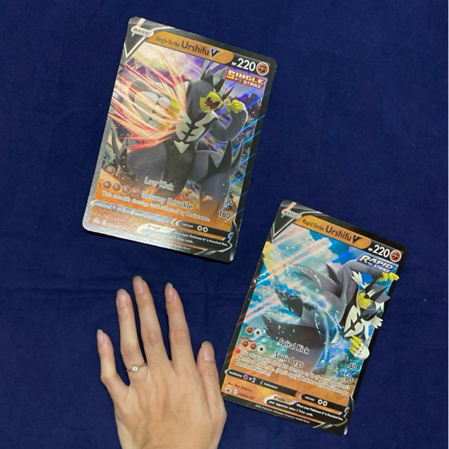 Thanh lý pass card Pokemon Rapid Single Strike Urshifu Thẻ Oversize Jumbo Promo giant chính hãng Nit