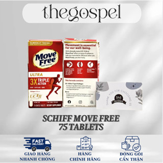 [HÀNG MỸ] Viên uống Move Free Joint Health Ultra Type II Collagen + Bora | 75 viên