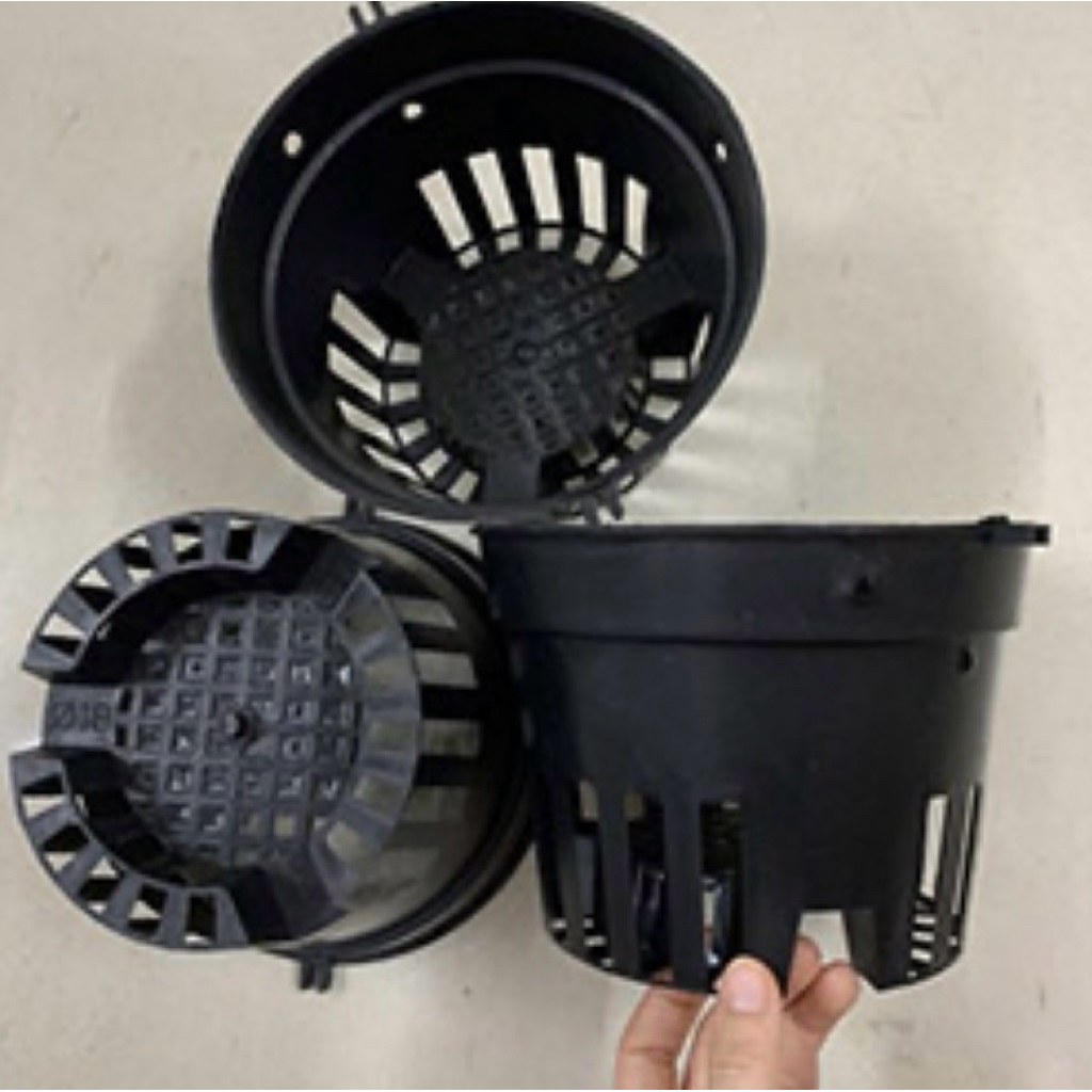 Chậu Nhựa Đen Trồng Lan F18
