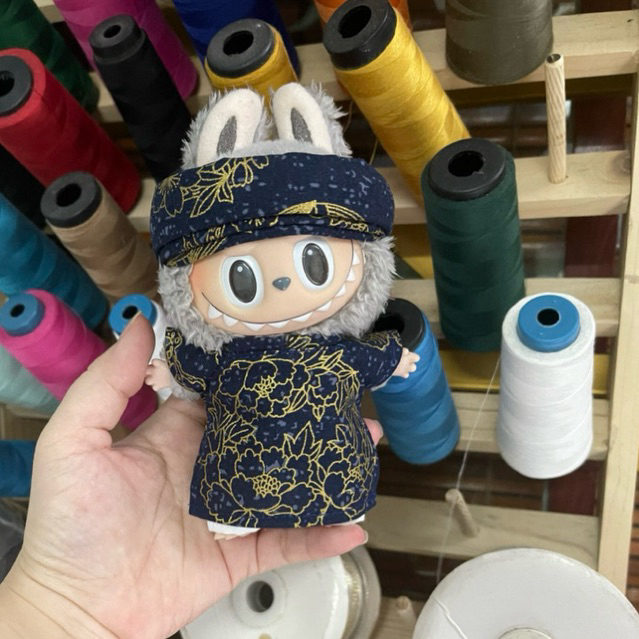 áo dài nam cho labubu v1,v2,v3