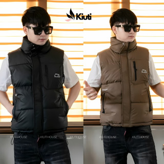  Áo Phao Gile Nam Puffer Soft Boy Phố Kiuti Áo Gile Nam Áo Khoác Phao Cộc Tay Nam Túi Sườn Thu Đông 