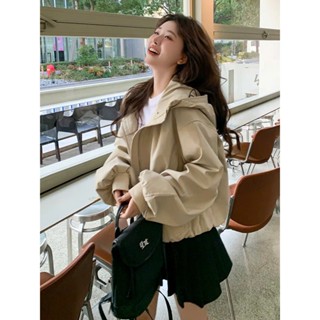   HÀNG ĐẸP Áo Khoác Gió Nữ Form Mũ Rộng AGNV Retiro Unisex Áo Khoác Dù Chống Nắng Chống Gió Dáng Croptop Ulzzang 