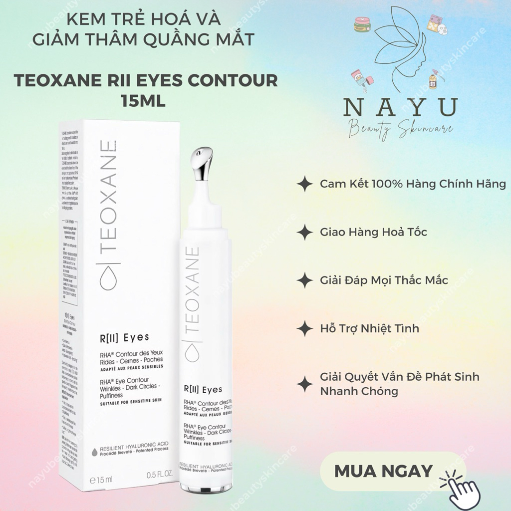 KEM TRẺ HOÁ VÀ GIẢM THÂM QUẦNG MẮT TEOXANE RII EYES CONTOUR 15ML