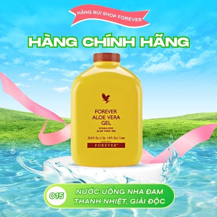 Nước Lô Hội Tươi Nguyên Chất Aloe Vera Gel 015FLP THANH NHIỆT, GIẢI ĐỘC