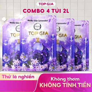 Nước Giặt Xả TOPGIA Hương Lavender Dịu Nhẹ, Tẩy Sạch Vết Bẩn, Lưu Hương 72H, An Toàn Cho Da