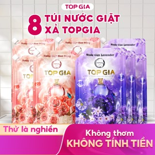 Nước giặt xả TOPGIA hương lavender, hoa hồng dịu nhẹ tẩy sạch vết bẩn lưu hương 72H