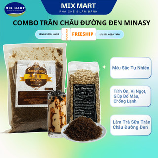 Combo Trân Châu Đường Đen Minasy, Làm Trà Sữa Trân Châu Đường Đen