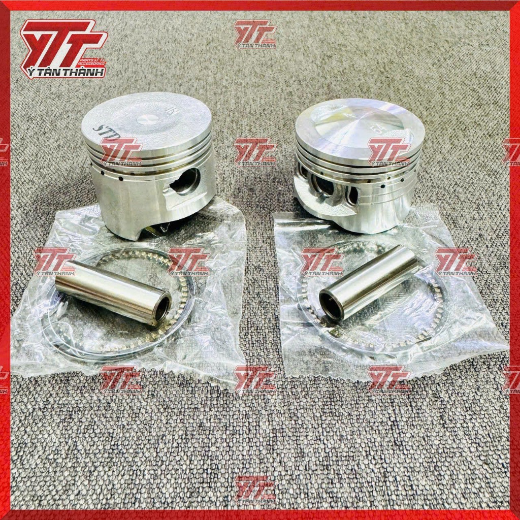 Piston bạc 2 Val cho wave dream 100 MS09