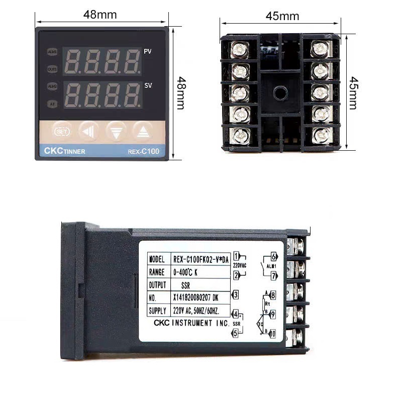 Bộ điều khiển nhiệt độ C100, Đồng hồ nhiệt độ Rex-C100 tối ưu điều khiển nhiệt