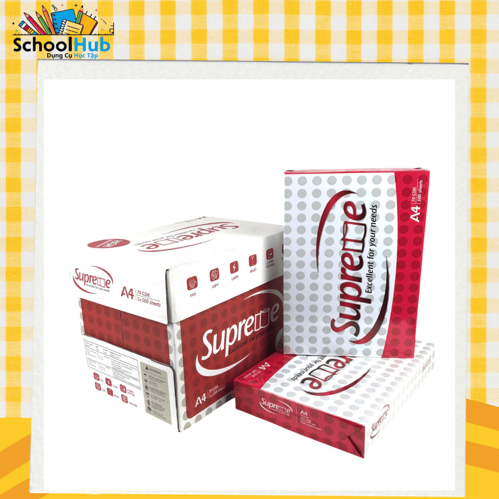 ( 1 Ream ) Giấy Supreme A4 70gms