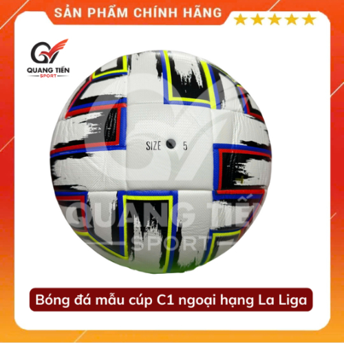 Quả Bóng Đá Mẫu Cúp C1 (Bóng đúc cao cấp loại 1 - tặng kèm kim bơm và lưới đựng bóng)
