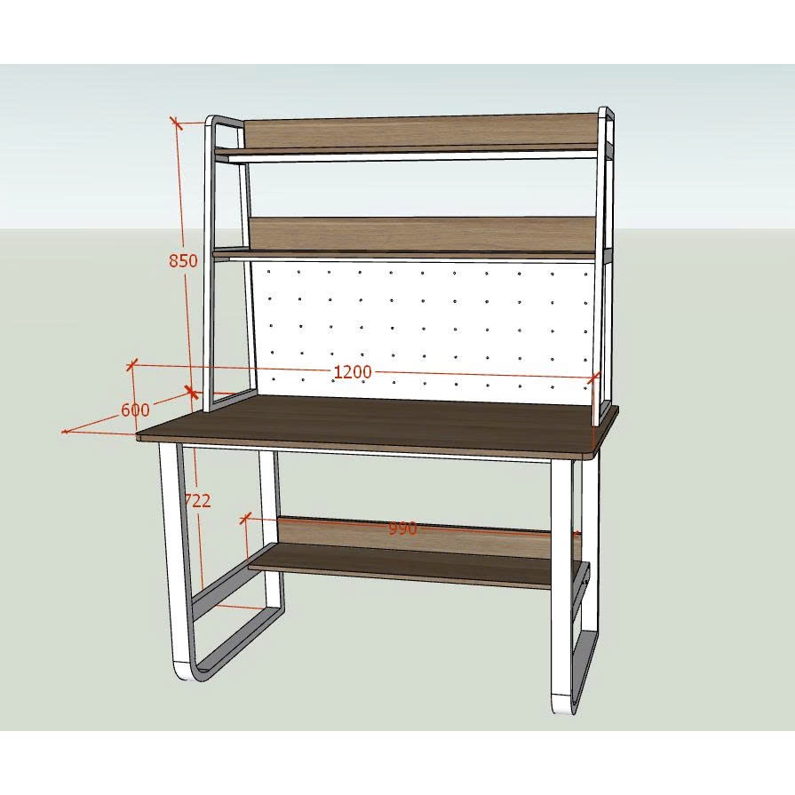 Bàn làm việc văn phòng có kệ sách BKT120 , bàn học , để máy vi tính cao cấp - Nội Thất Giá Xưởng | BigBuy360 - bigbuy360.vn