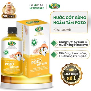 Nước cốt Gừng Pozo Baby Care không bã ngâm chân, tắm cho bé, phòng cảm lạnh, giảm ho (Chai 500ml)