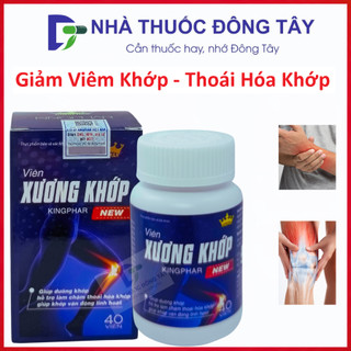 Viên Uống Hỗ Trợ Xương Khớp Kingphar New Bổ Sung Glucosamin Giúp Khớp Linh Hoạt Giảm Đau   Lọ 40 viên  - Nhà Thuốc 