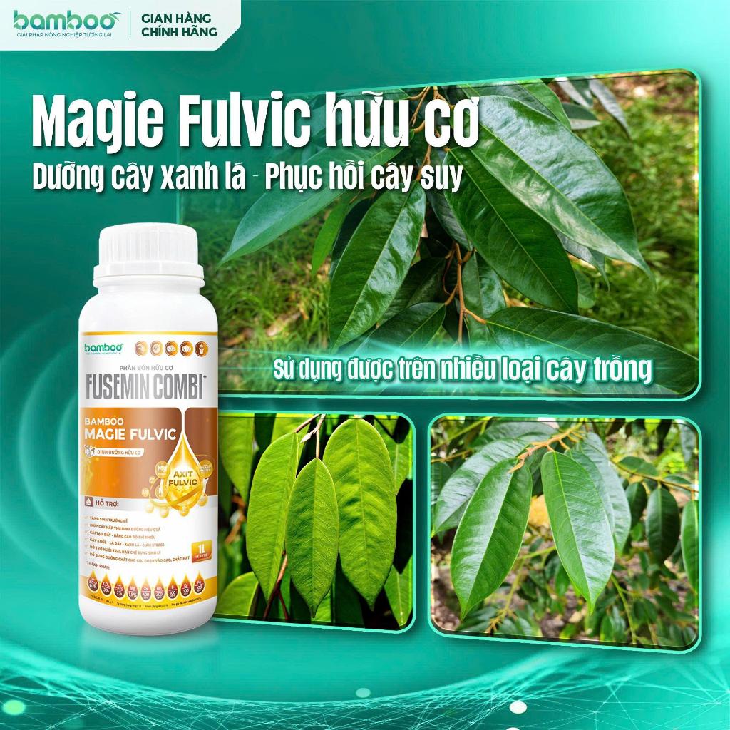 MAGIE FULVIC HỮU CƠ [chai 1L] - DƯỠNG CÂY XANH LÁ - PHỤC HỒI CÂY SUY