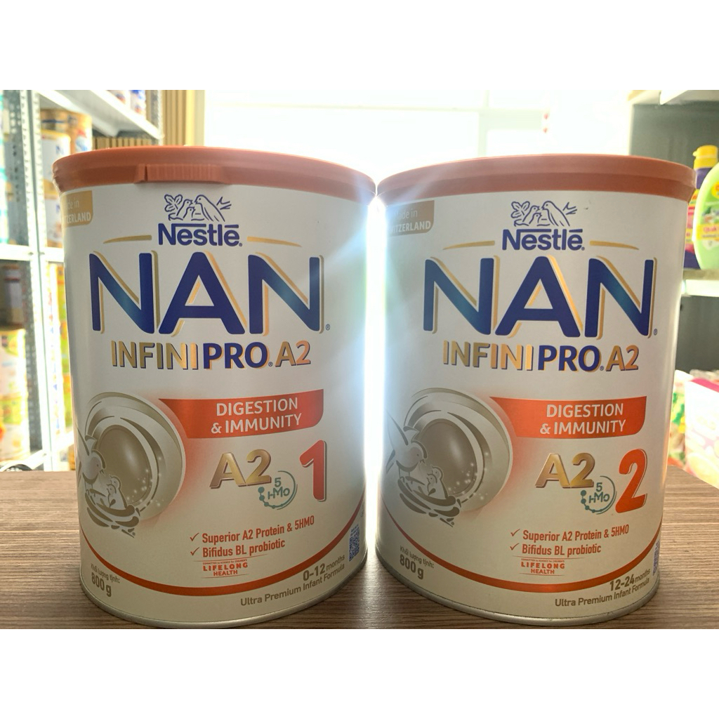 Sữa Nestlé NAN INFINIPRO A2 số 1-2 800g (6HMO)