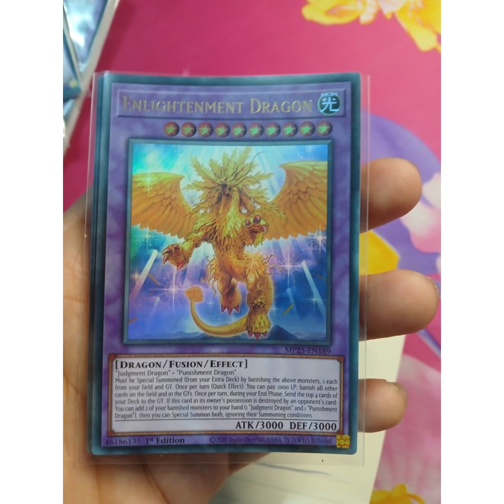 [Yugioh Biên Hòa Store] 1 lá thẻ bài MP25-EN189 – Enlightenment Dragon – Ultra Rare – 1st Editon