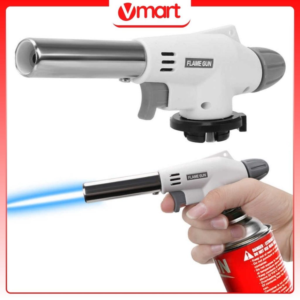 V-Mart Đầu Khò Gas Mini Flame Gun Đa Năng – Bật Lửa Khò Gas Làm Bánh, BBQ, Hàn Ống.