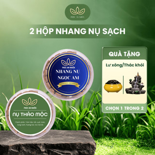 [Tặng Lư Xông/Thác Khói] Combo 2 Hộp Nhang Nụ Cao Cấp Xông Nhà Ít Khói Hương Dịu Nhẹ An Toàn - Phúc An Nhiên