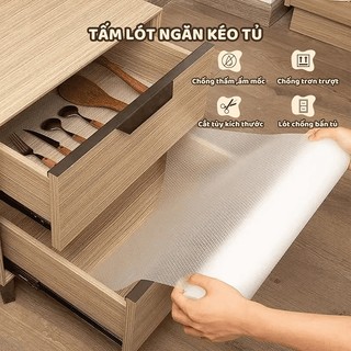 Tấm Lót Ngăn Kéo 30x150cm Và 45x150cm Trong Suốt, Tấm Lót Chống Ẩm Mốc Cho Ngăn Tủ Bếp Và Tủ Quần Áo
