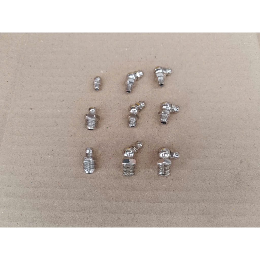 Combo 10 Ốc bơm mỡ (Vú bơm mỡ) M6, M8, M10