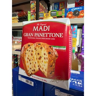 🥯🍞🥧[NEW DATE : 07/2026] BÁNH MÌ BÔNG LAN NHÂN TRÁI CÂY NHO KHÔ CỦA Ý MADI GRANPANETTONE HỘP 1000G