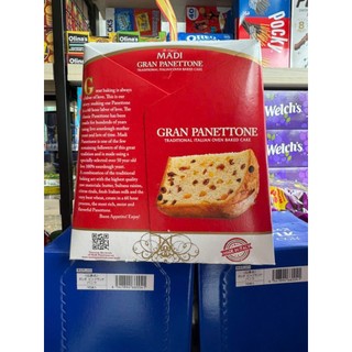 🥯🍞🥧[NEW DATE : 07/2026] BÁNH MÌ BÔNG LAN NHÂN TRÁI CÂY NHO KHÔ CỦA Ý MADI GRANPANETTONE HỘP 1000G