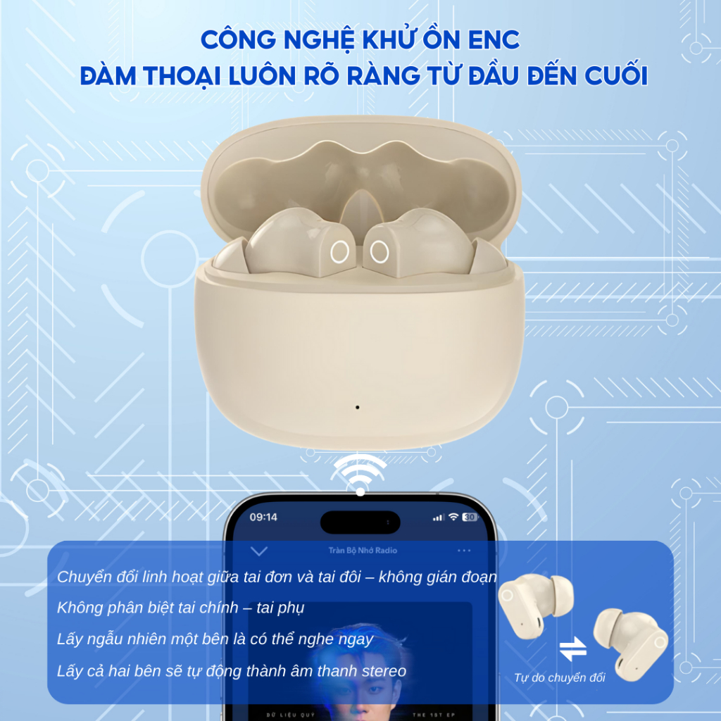 Tai Nghe Bluetooth Z5 Pro Thế Hệ Mới Chống Ồn Kèm Mic Sử Dụng 6h, Tai Nghe Không Dây TWS 5.4 | BigBuy360 - bigbuy360.vn