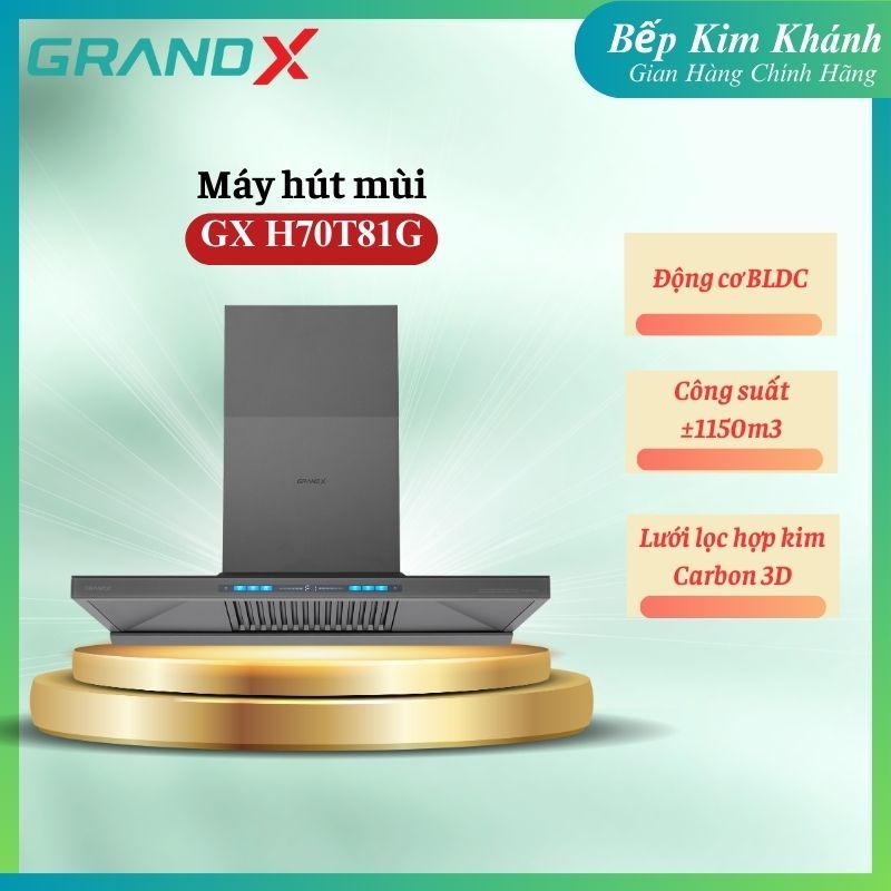 Máy Hút Mùi GrandX GX H70T81G – Siêu Phẩm Hút Mùi Chữ T Cao Cấp Cho Bếp Hiện Đại