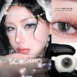 Kính áp tròng 1 ngày SCORPIO xám tây tự nhiên - Dia 14.0mm - Độ cận 0-8 nhãn hiệu Angel Eyes