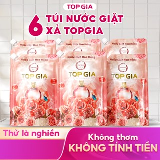 Nước Giặt Topgia Hương Hoa Hồng Dịu Nhẹ An Toàn Cho Da Đánh Bay Vết Bẩn Lưu Hương 72H