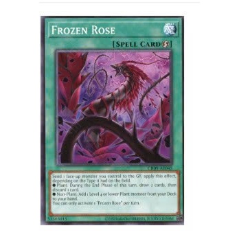 Thẻ bài yugioh chính hãng CR09-AE045 Frozen Rose (N)