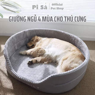 Giường ngủ cho chó mèo Pet Family | Ổ nằm cho chó mèo lớn | Ổ cho chó đẻ ấm áp đệm cho chó êm ái