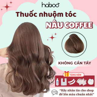 Thuốc Nhuộm Tóc Nâu Mocha, Nâu Socola, Nâu Caramel, Nâu Coffee HABOO - Nhuộm Tại Nhà, Không Tẩy trend