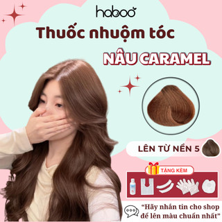 Thuốc Nhuộm Tóc Nâu Mocha, Nâu Socola, Nâu Caramel, Nâu Coffee HABOO - Nhuộm Tại Nhà, Không Tẩy trend