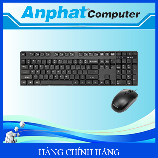Bộ bàn phím và chuột có dây Targus KM600 - Hàng Chính Hãng - Bảo hành 12 tháng