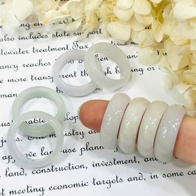 Nhẫn Cẩm Thạch Bạch Ngọc Type A Tinh Tế - Ngọc Trai Trường Thịnh
