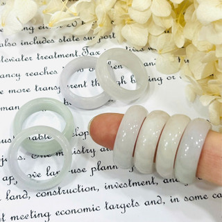  Nhẫn Cẩm Thạch Bạch Ngọc Type A Tinh Tế - Ngọc Trai Trường Thịnh 