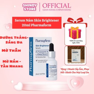    QUÀ -1 Mask+1 Tẩy Trang  Tinh Chất Serum Skin Brightener của Pharmaform 20ml Mờ Thâm Nám Trắng Da Kiềm Dầu. 