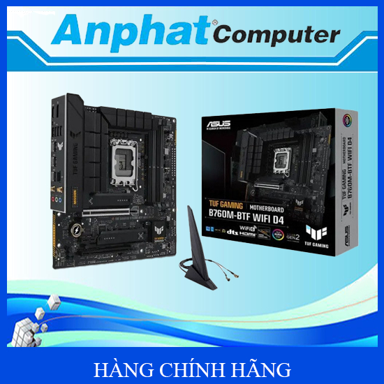 Bo Mạch Chủ Main ASUS TUF GAMING B760M-BTF WIFI D4 Socket LGA1700 - Hàng Chính Hãng