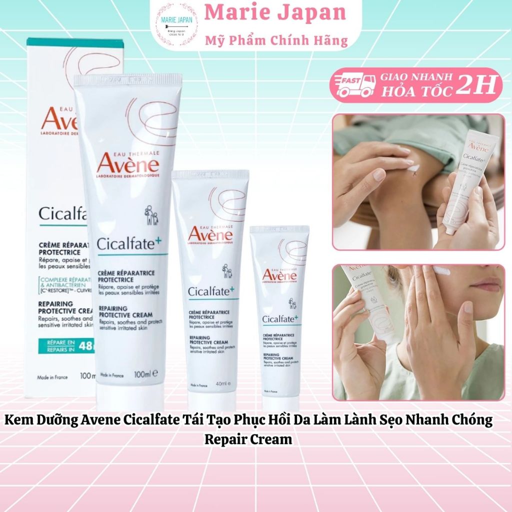Kem Dưỡng Avene Cicalfate Tái Tạo Phục Hồi Da Làm Lành Sẹo Nhanh Chóng Repair Cream