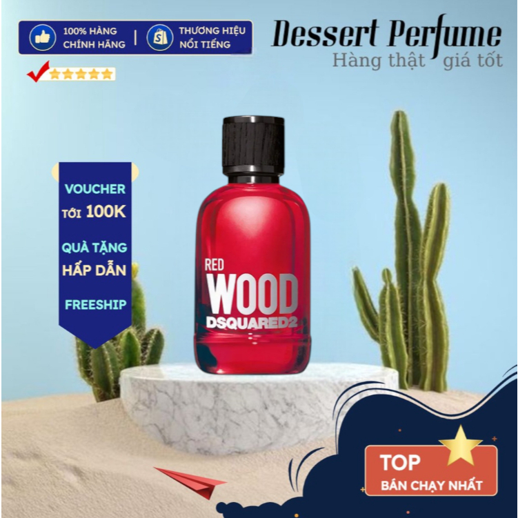 [𝖉𝖊𝖘𝖘𝖊𝖗𝖙] Nước Hoa Nữ Dsquared2 Red Wood Pour Femme - 10ml