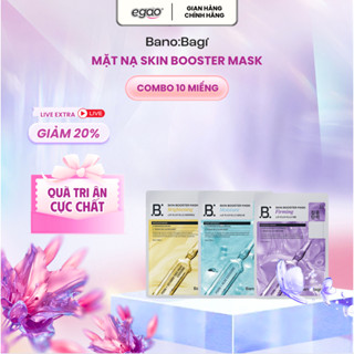 [[LIVE] COMBO 10 Miếng Mặt Nạ Banobagi Skin Booster Mask Chăm Sóc Da 25g x10