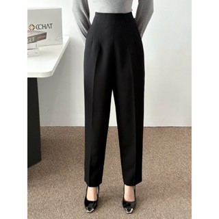 Quần Baggy Nữ CCHAT Kiểu Rebel Chiết Ly Chìm Cao Cấp Chất Liệu Tuytsi 15QDS2047BT