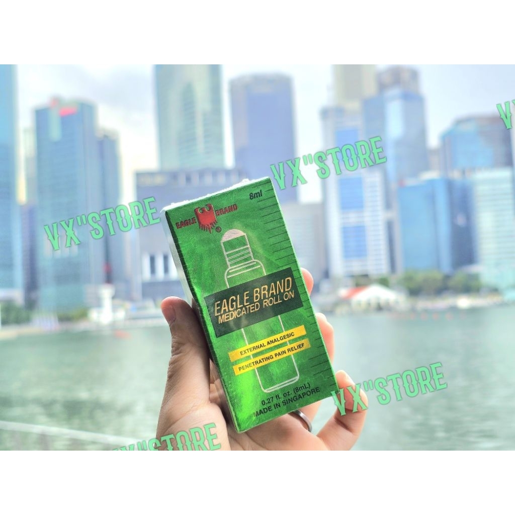 Dầu Gió Xanh Chính Hãng Singapore 8ml - Dầu Gió Xanh Dạng Chai Lăn 8ml