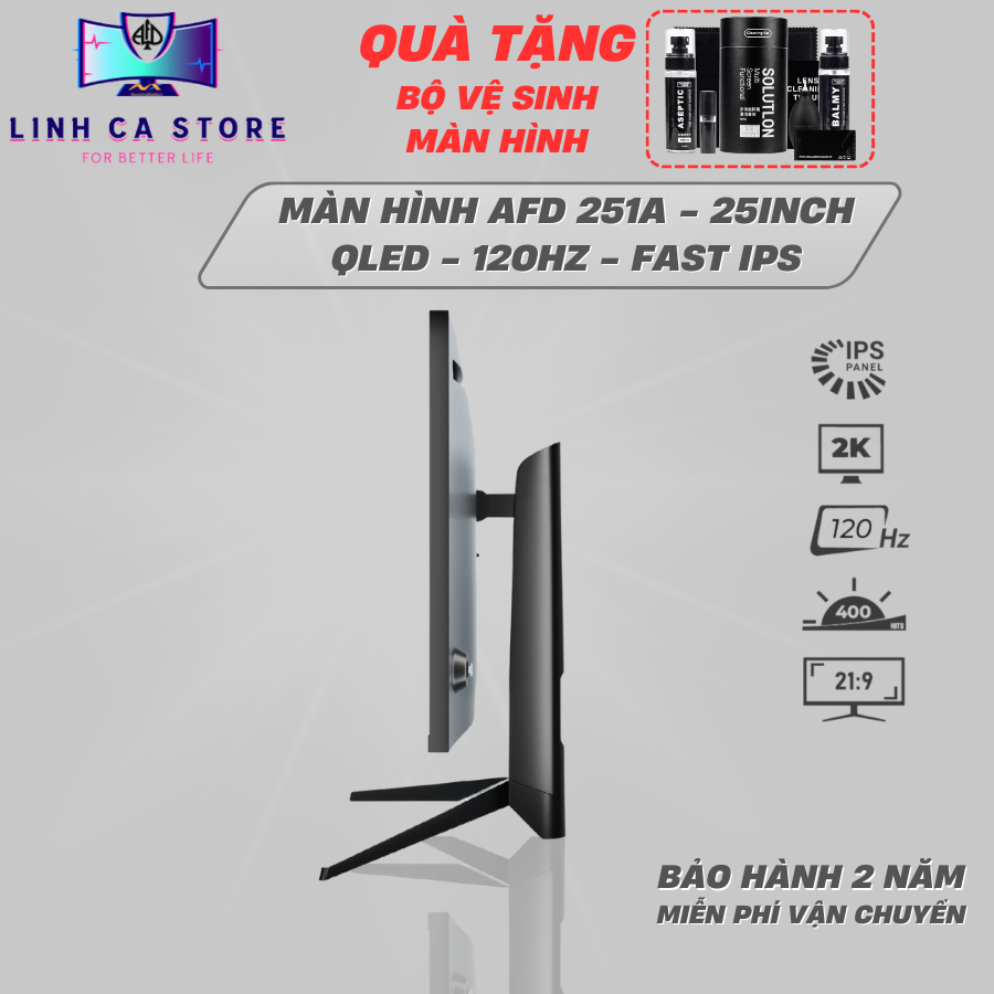 Màn Hình Gaming AFD251A 25Inch Fast IPS|120Hz|1ms GTG|HDR|FreeSync|Full Viền Kính|Chính Hãng | BigBuy360 - bigbuy360.vn