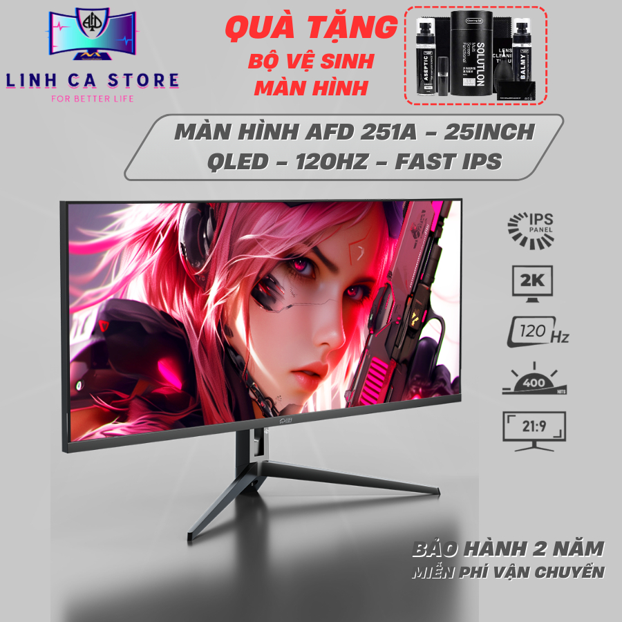 Màn Hình Gaming AFD251A 25Inch Fast IPS|120Hz|1ms GTG|HDR|FreeSync|Full Viền Kính|Chính Hãng | BigBuy360 - bigbuy360.vn