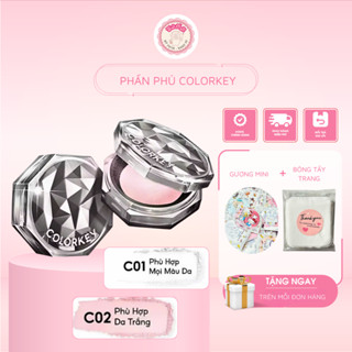 Phấn Phủ Colorkey Dạng Bột 8g – Kiểm Soát Dầu, Trang Điểm Lâu Trôi, Che Phủ Tự Nhiên