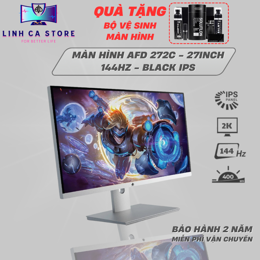 MÀN HÌNH MÁY TÍNH AFD 27INCH 2K - AFD272C| BLACK IPS | 144HZ | HDR400 | BigBuy360 - bigbuy360.vn