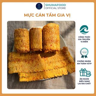  Mực cán tẩm gia vị Nha Trang SHUMAFOOD – Ăn vặt dai ngon đậm vị biển 